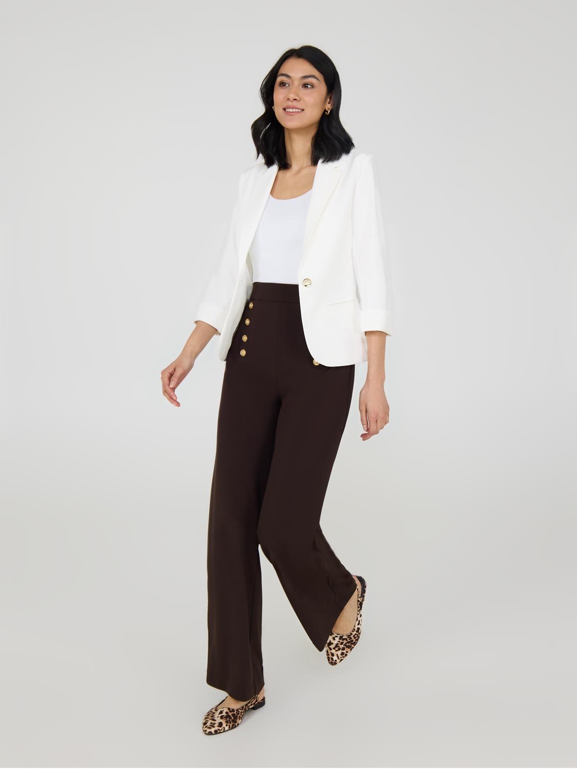 3/4 Cuffed Sleeve Blazer