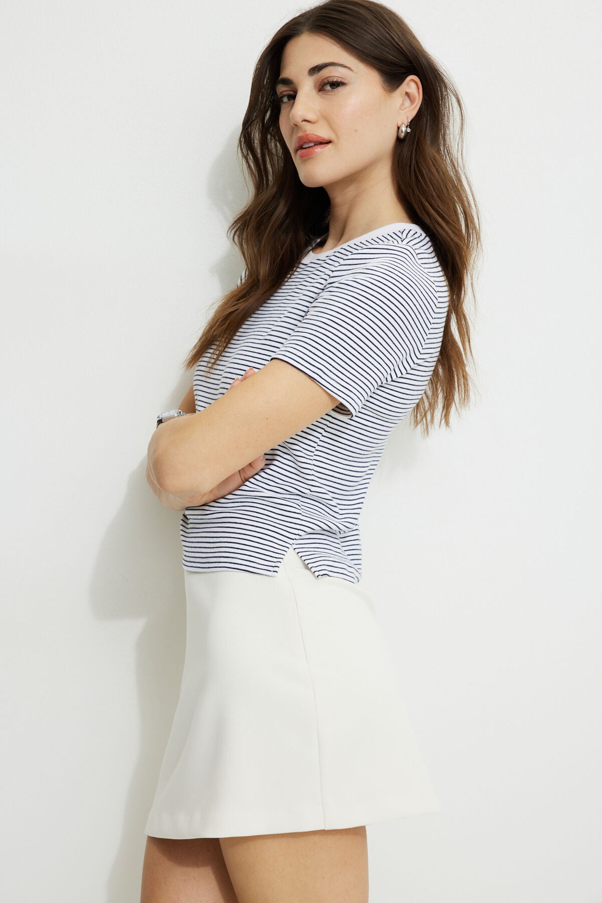 Everyday Striped Heavy Cotton T Shirt