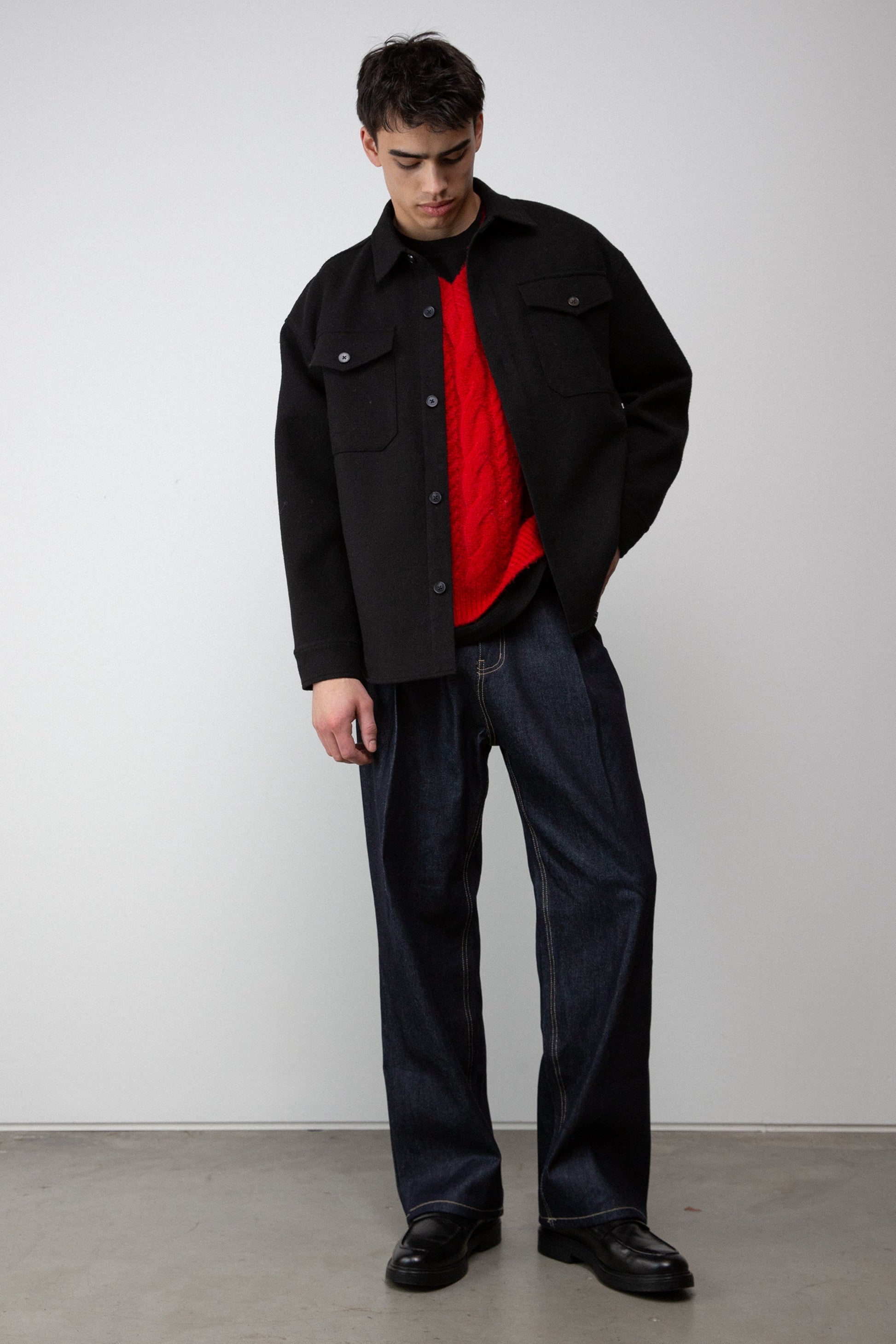 Gilet pull en maille torsadée