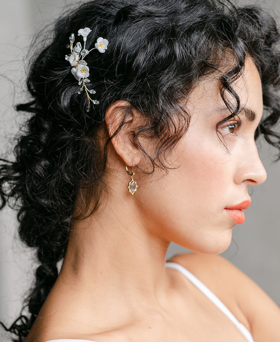 Paloma 14K gold filled & glass drop earrings