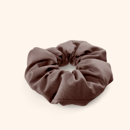 XL Hair Scrunchie - Brownie