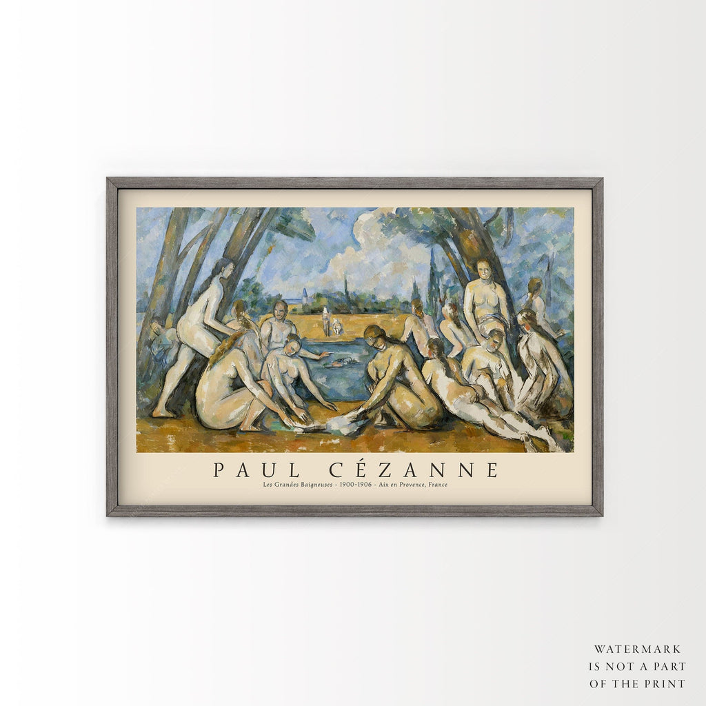 Paul Cézanne Les Grandes Baigneuses Art Print – Impressionist Wall Decor