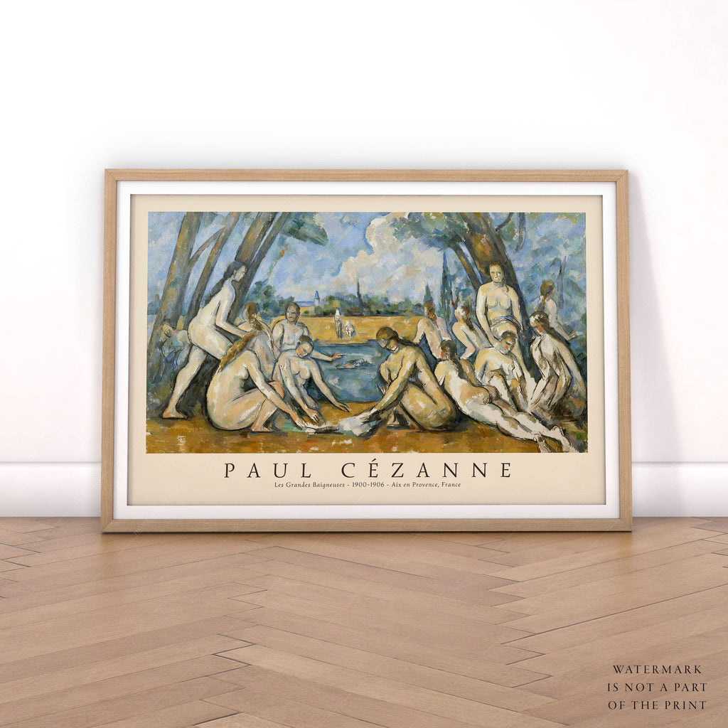 Paul Cézanne Les Grandes Baigneuses Art Print – Impressionist Wall Decor