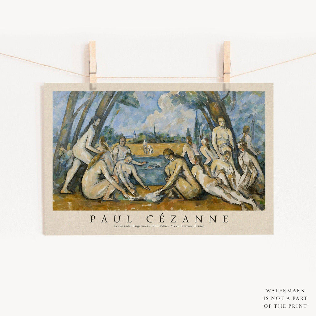 Paul Cézanne Les Grandes Baigneuses Art Print – Impressionist Wall Decor