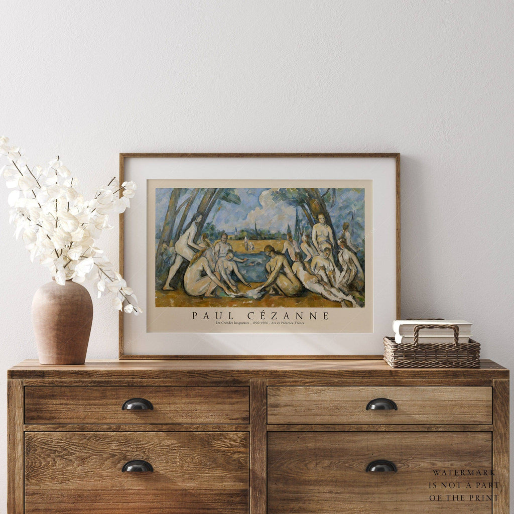 Paul Cézanne Les Grandes Baigneuses Art Print – Impressionist Wall Decor