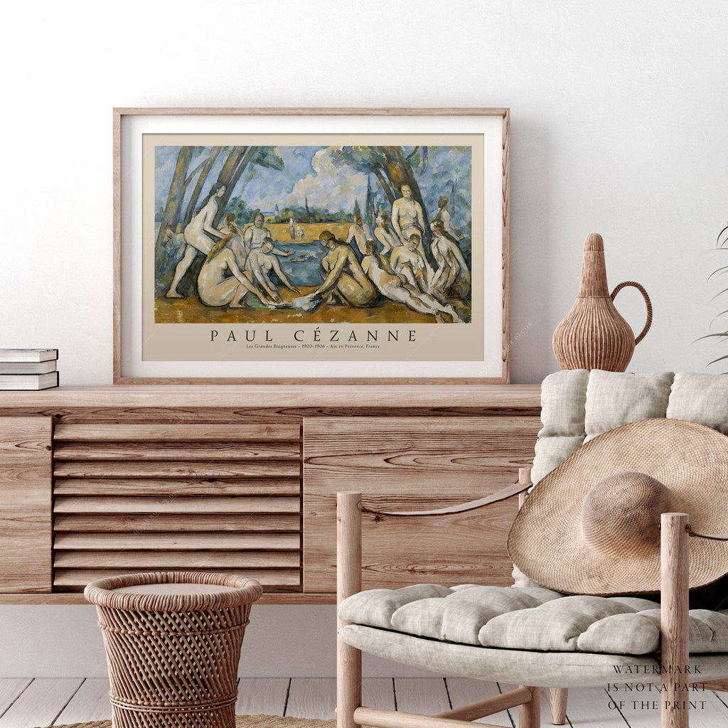 Paul Cézanne Les Grandes Baigneuses Art Print – Impressionist Wall Decor
