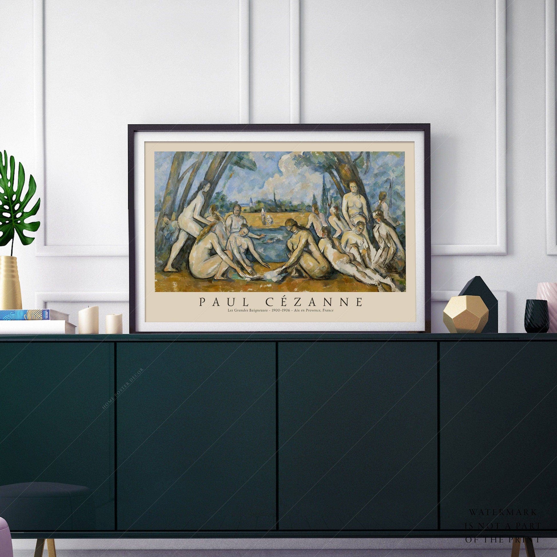 Paul Cézanne Les Grandes Baigneuses Art Print – Impressionist Wall Decor