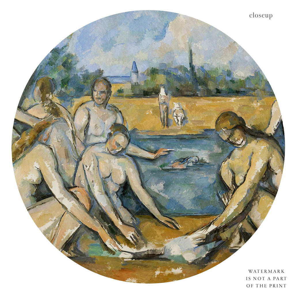 Paul Cézanne Les Grandes Baigneuses Art Print – Impressionist Wall Decor
