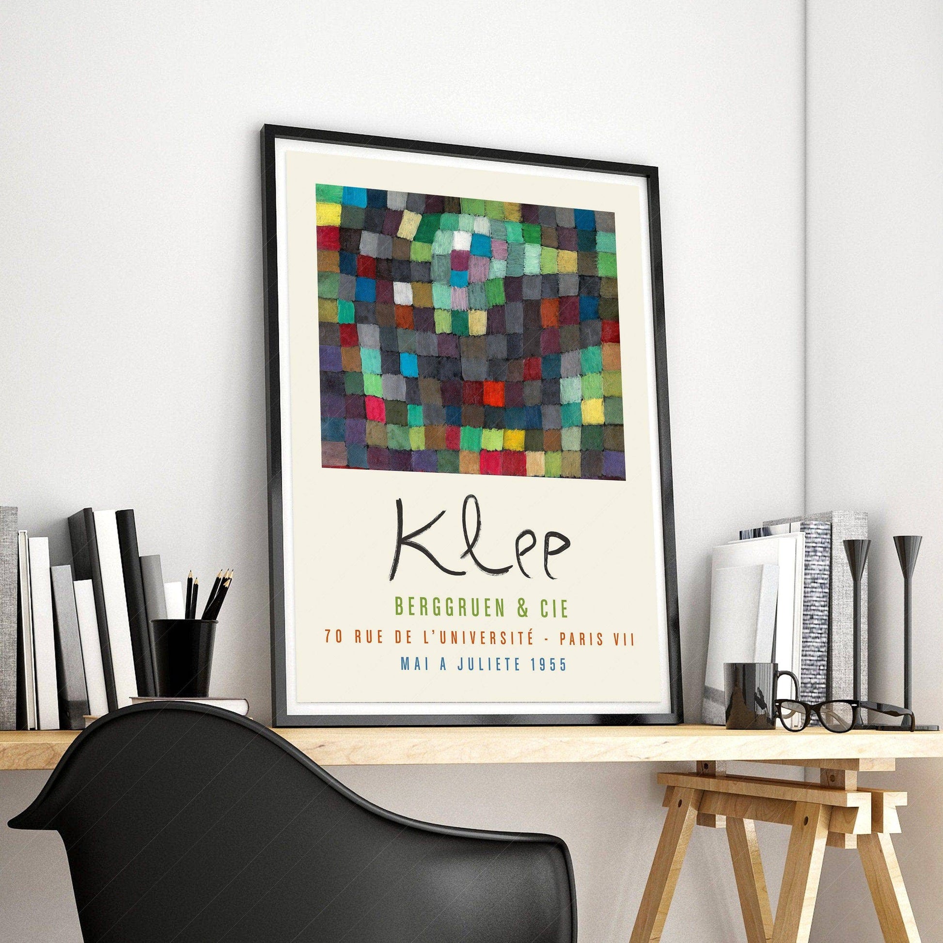 Paul Klee Exhibition Poster Berggruen Paris 1955 – Abstract Wall Art