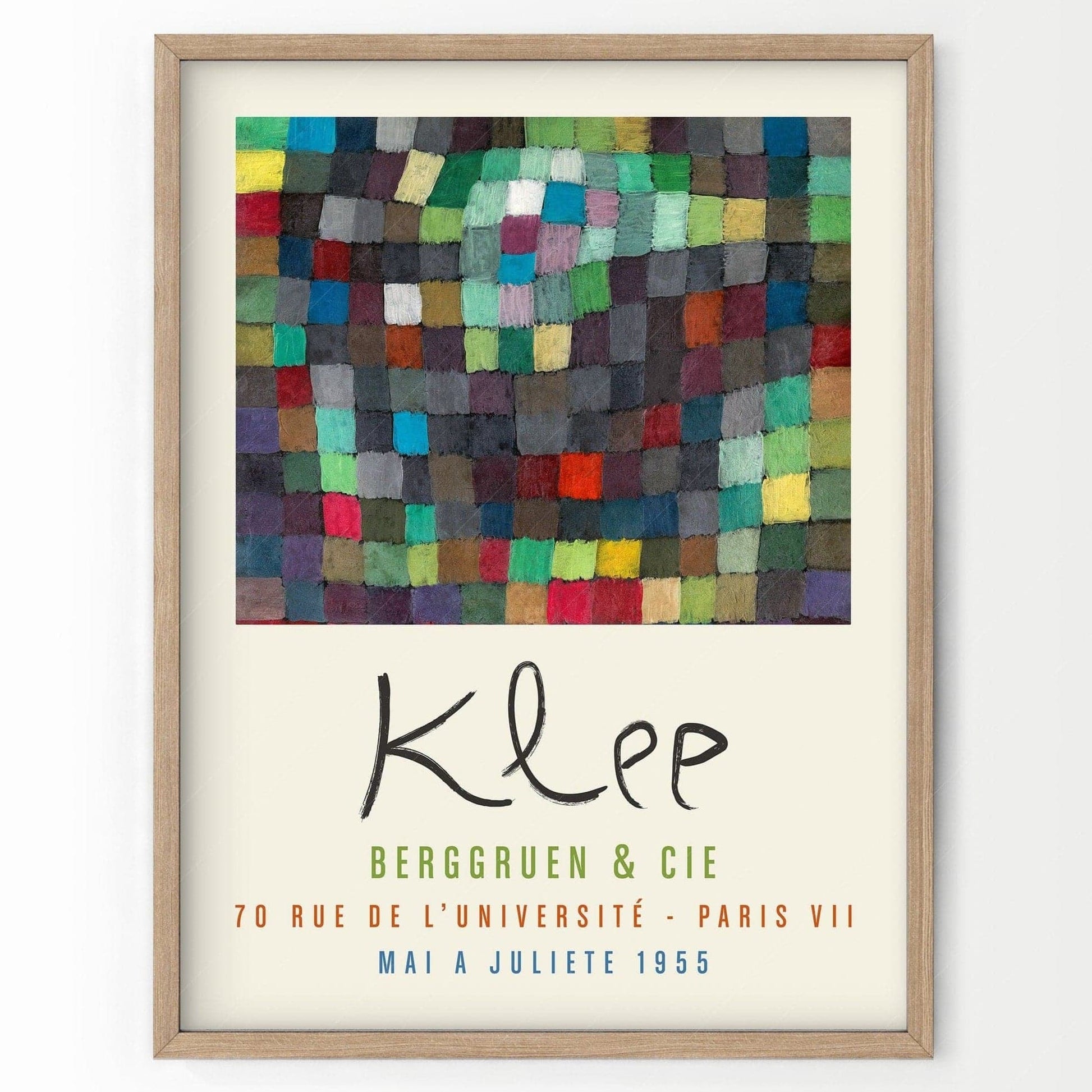 Paul Klee Exhibition Poster Berggruen Paris 1955 – Abstract Wall Art