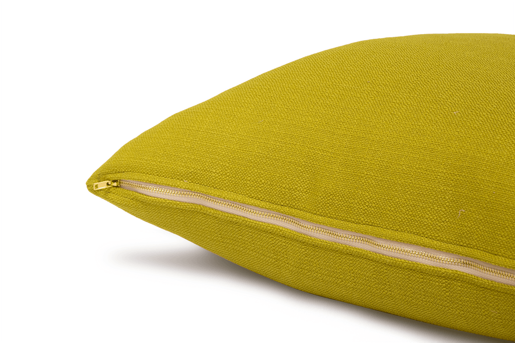 Housse de coussin pomme verte