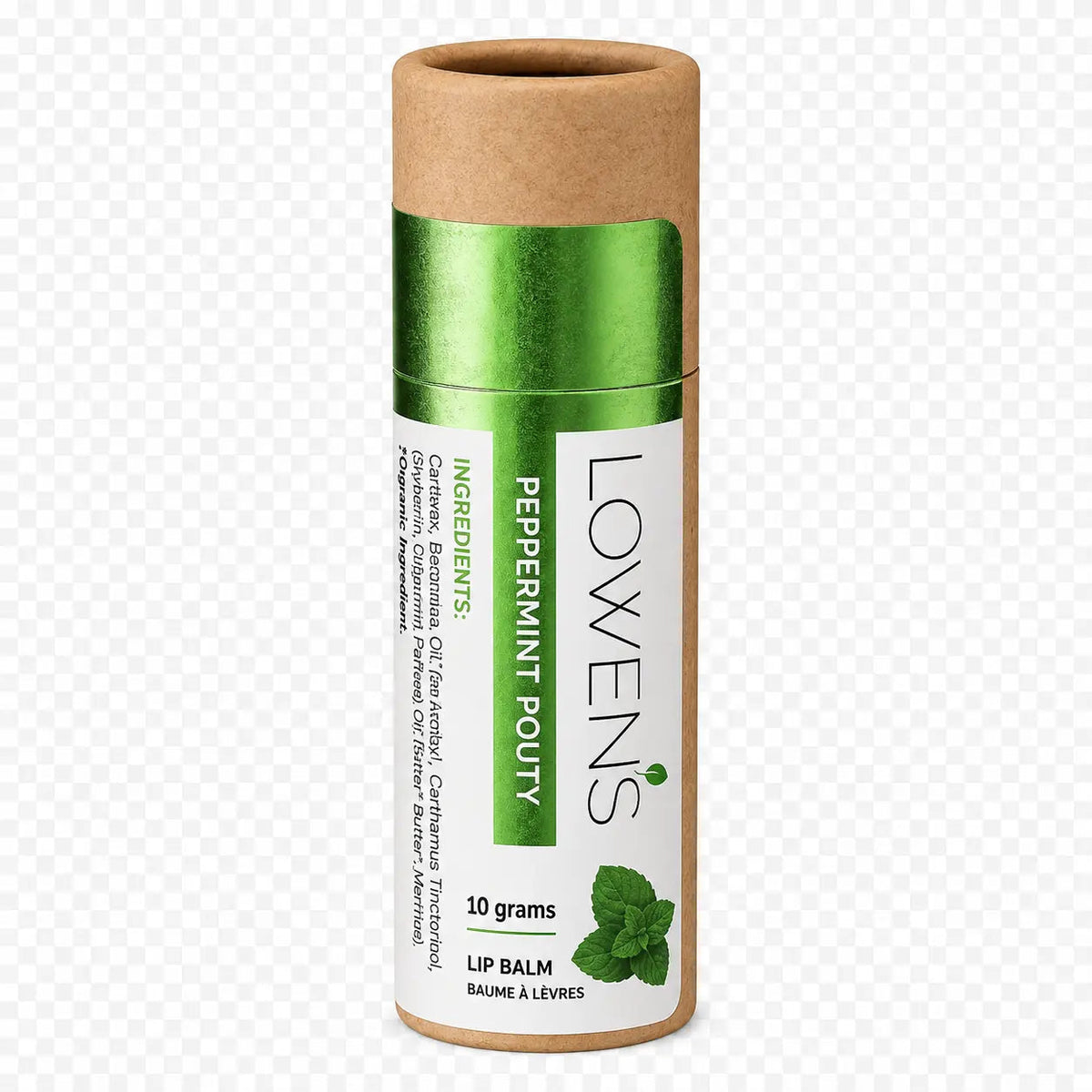 Baume à lèvres à la menthe poivrée