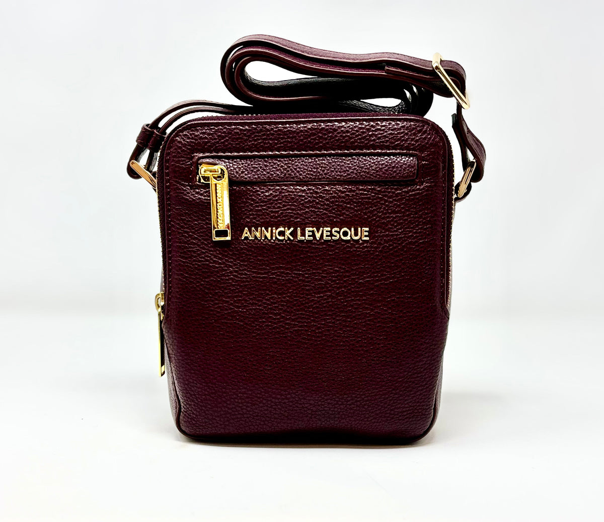 Small Burgundy Patent Leather Bag — Nadine - PREORDER