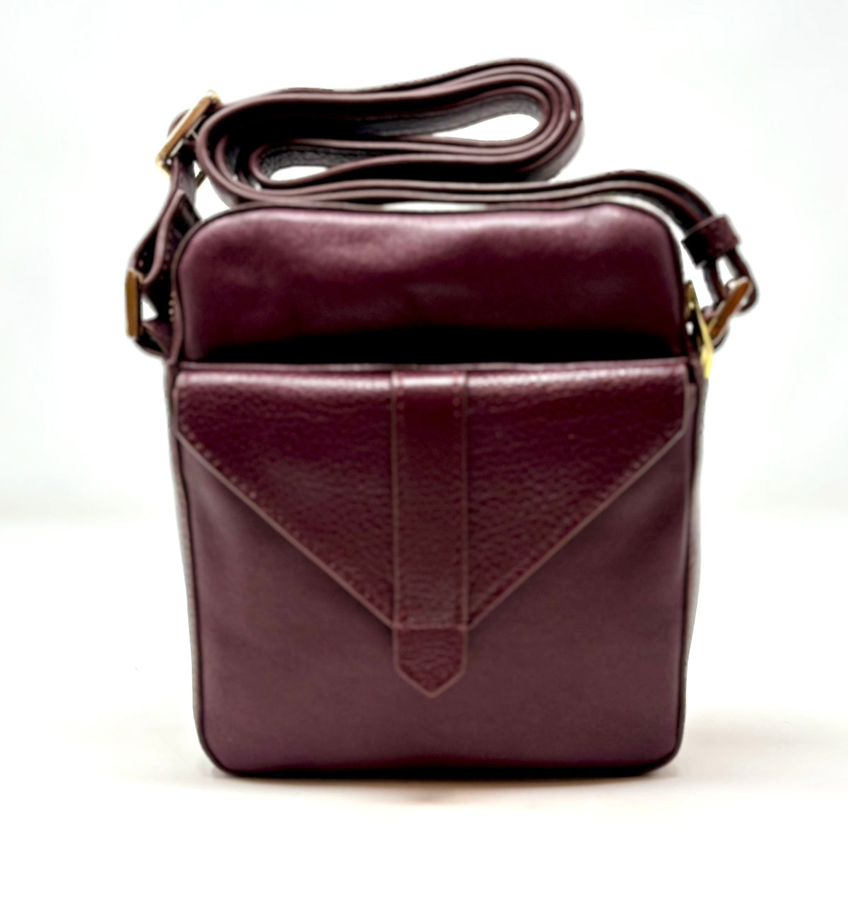 Small Burgundy Patent Leather Bag — Nadine - PREORDER