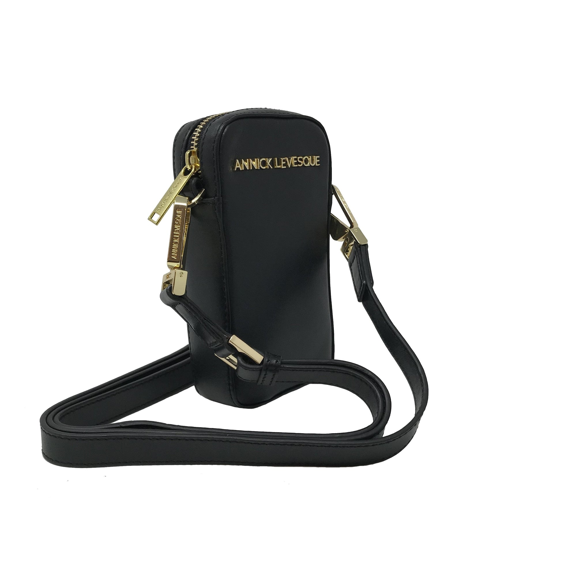 Small Black Leather Crossbody Bag | Marie-Pierre