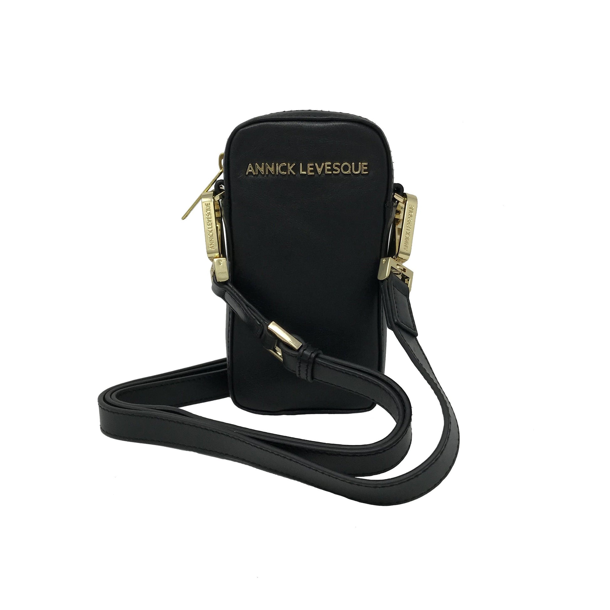 Small Black Leather Crossbody Bag | Marie-Pierre