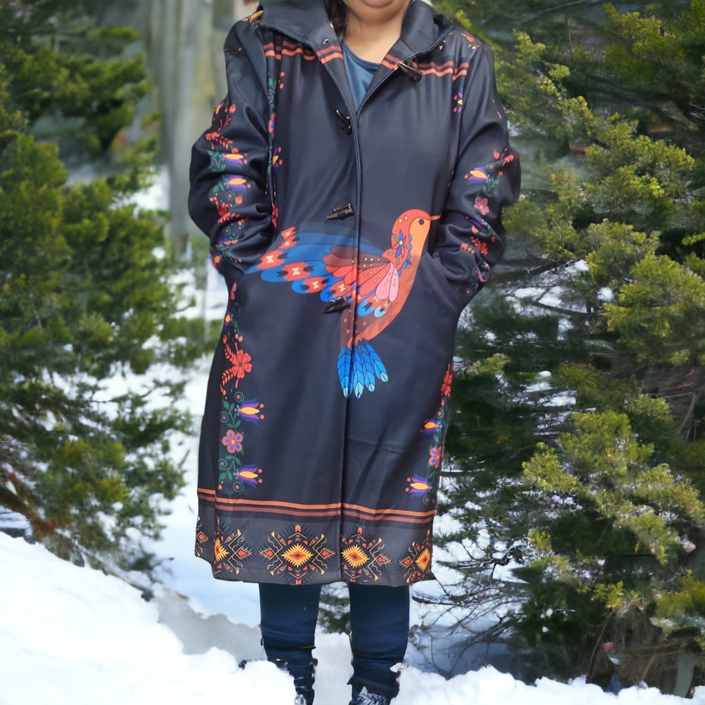 OLDTRIBES™ Hummingbird - black- Long Coat
