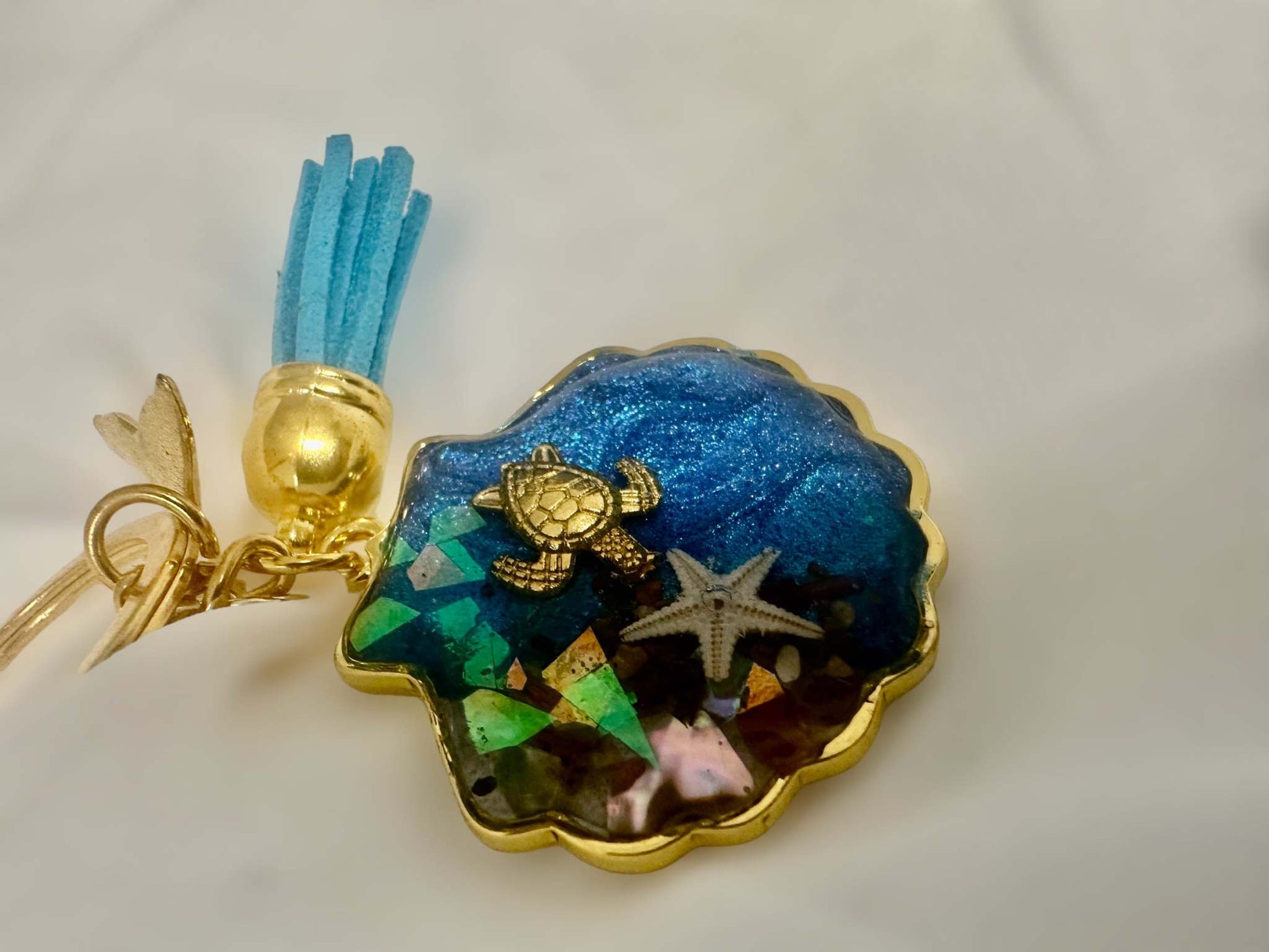 Ocean-Inspired Resin Keychain: Carry a Piece of the Sea with You