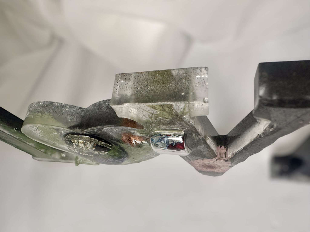 Mot d'art LOVE fait à la main en résine époxy rempli de fleurs séchées