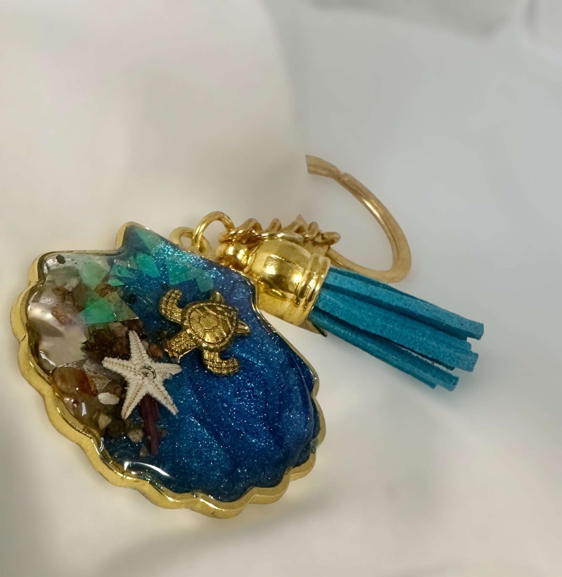 Ocean-Inspired Resin Keychain: Carry a Piece of the Sea with You