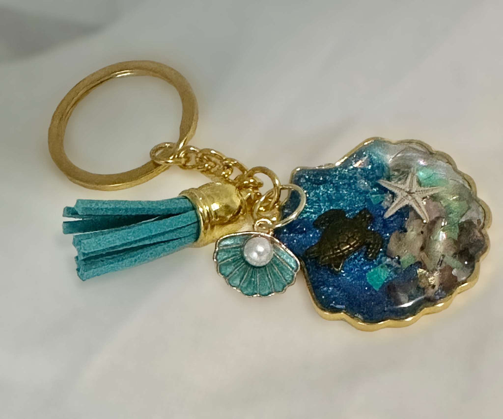 Ocean-Inspired Resin Keychain: Carry a Piece of the Sea with You