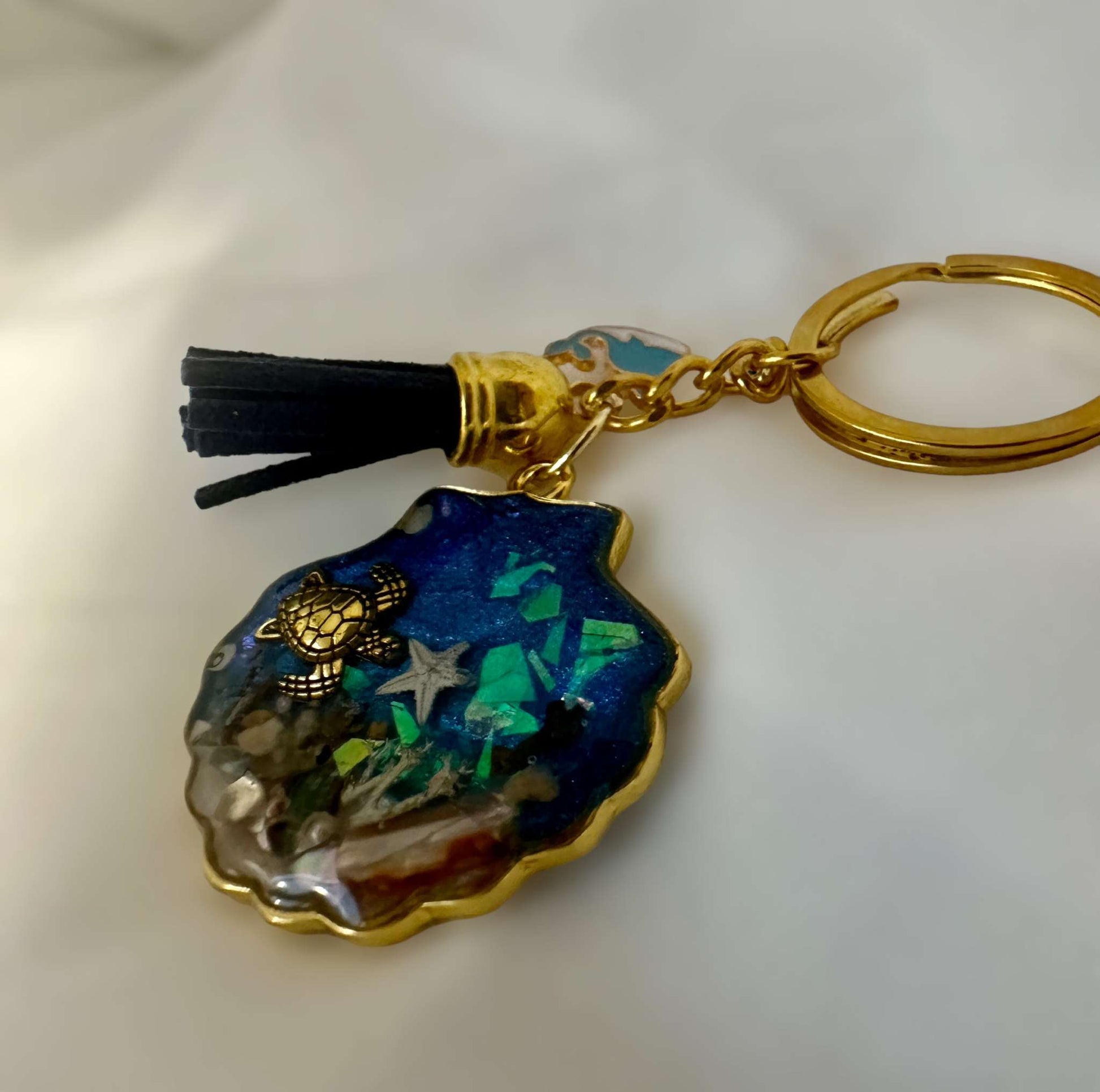 Ocean-Inspired Resin Keychain: Carry a Piece of the Sea with You