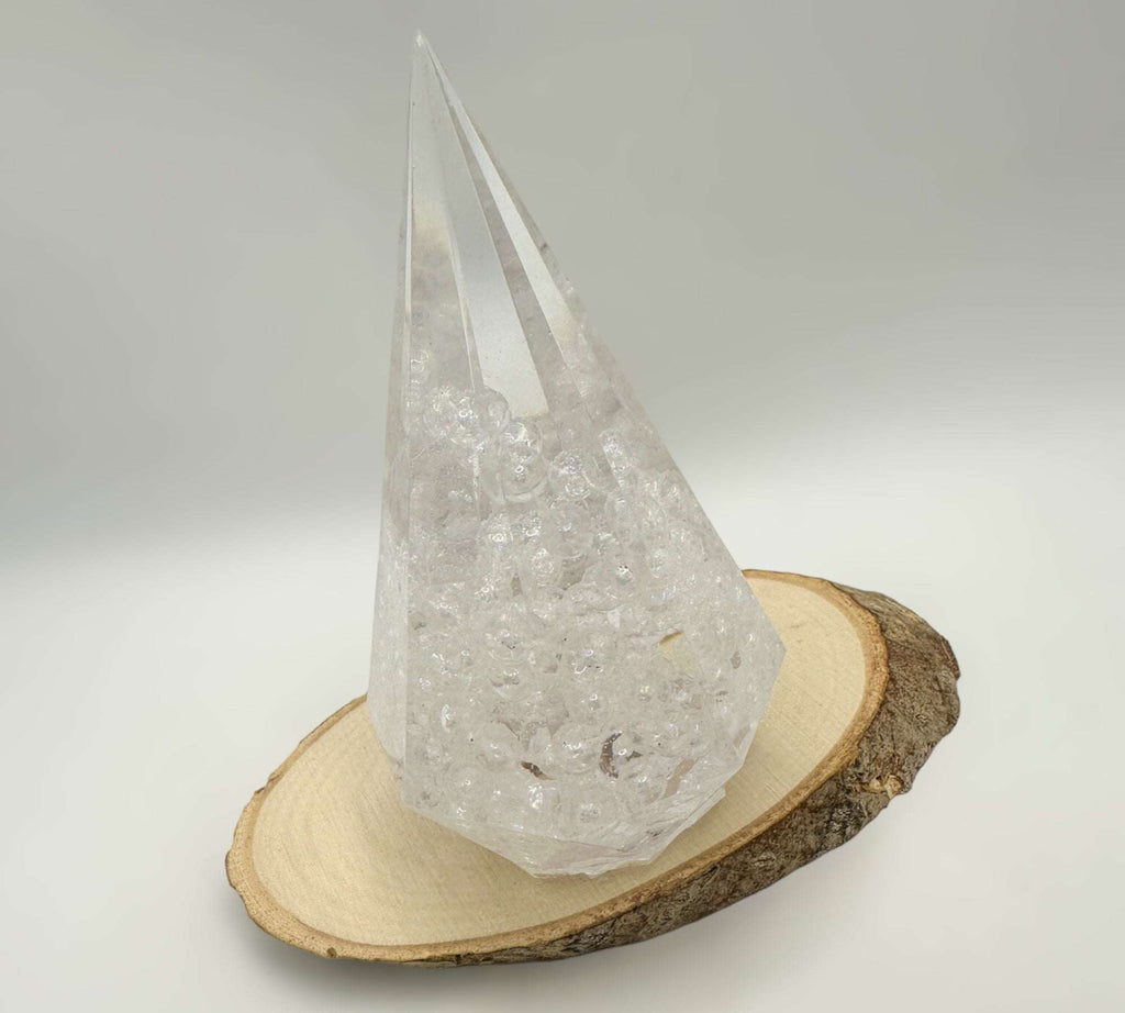 Floral & Pearls Ring Holder - Handmade Resin Holder & Bonus Tray
