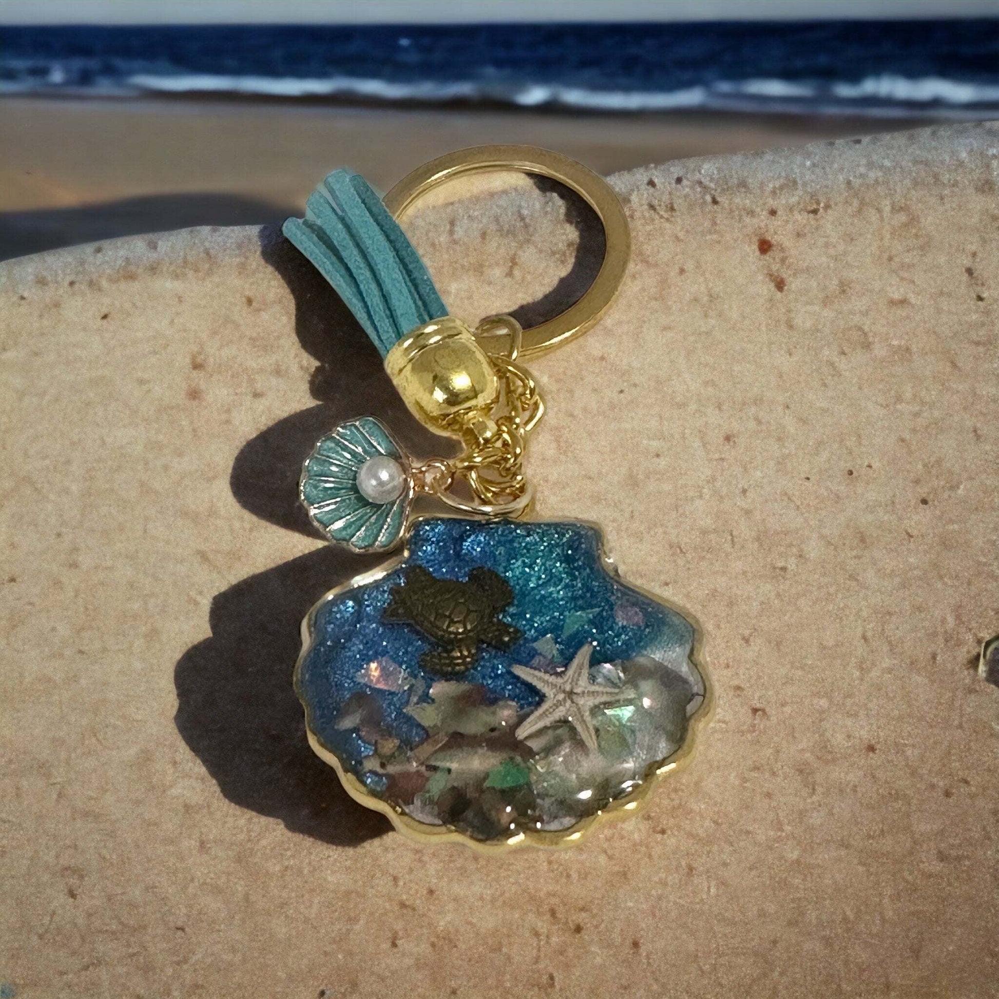 Ocean-Inspired Resin Keychain: Carry a Piece of the Sea with You