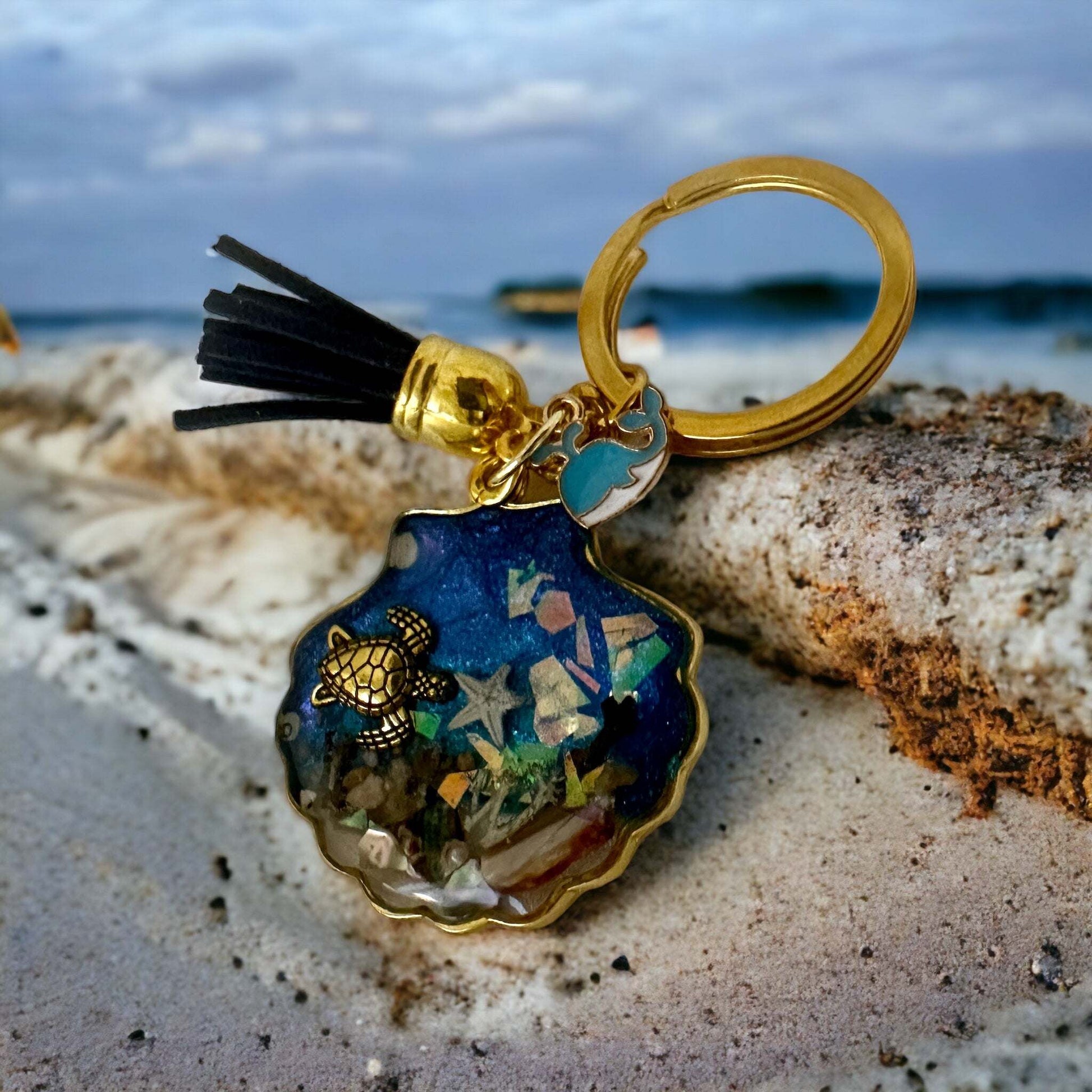 Ocean-Inspired Resin Keychain: Carry a Piece of the Sea with You