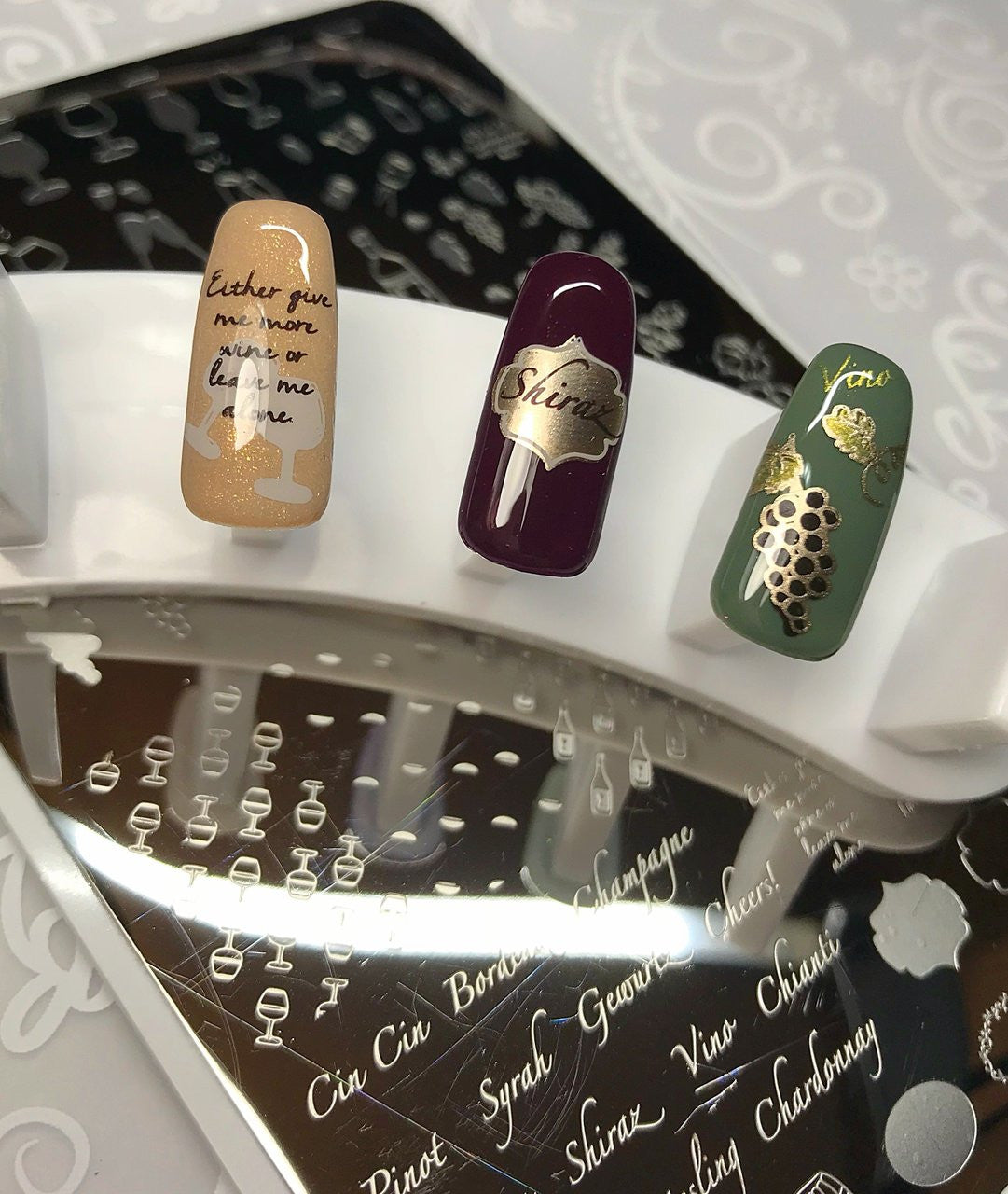 Clear Jelly Stamper - A Friend with Wine