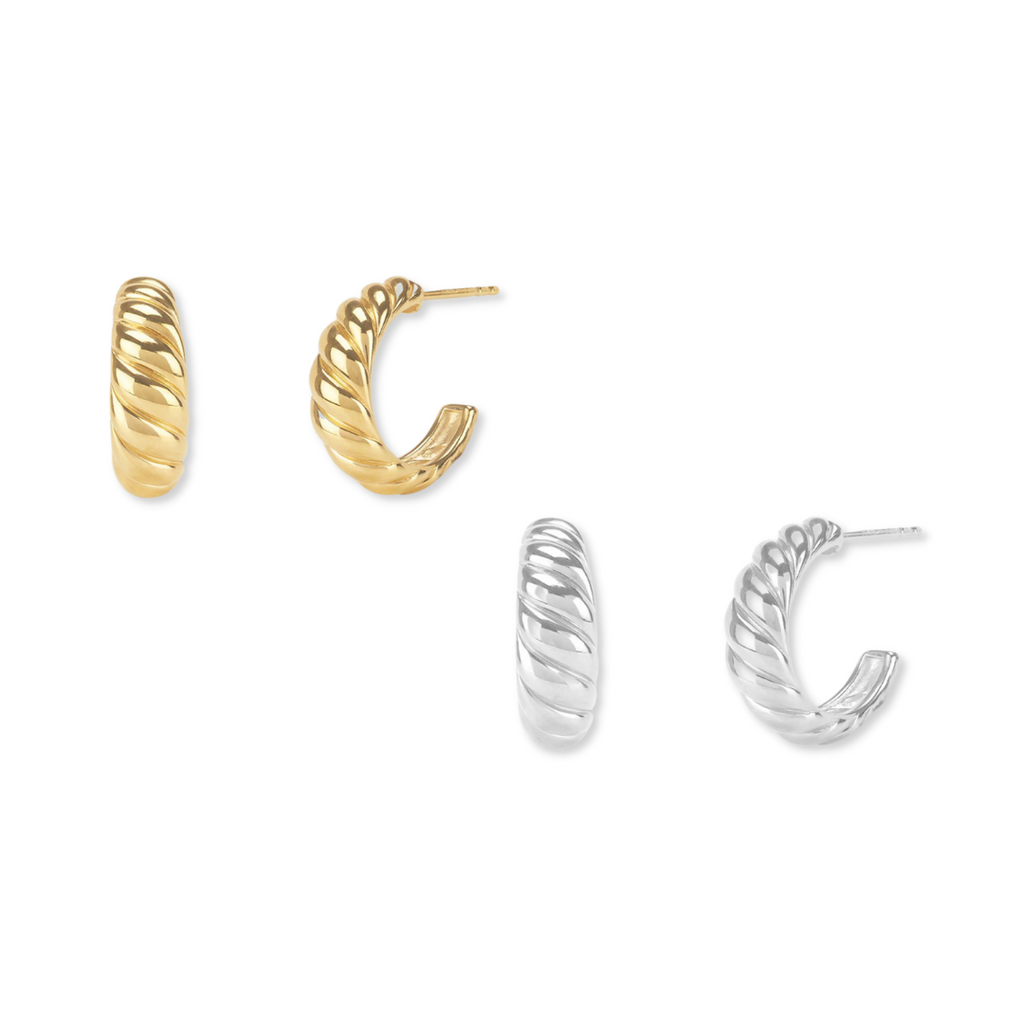 Boucles d'oreilles croissant