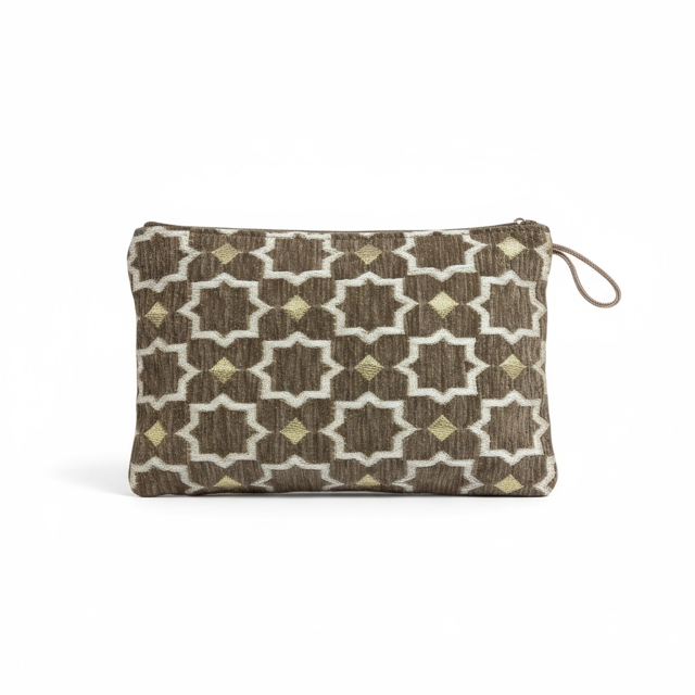 Pochette brocart doré