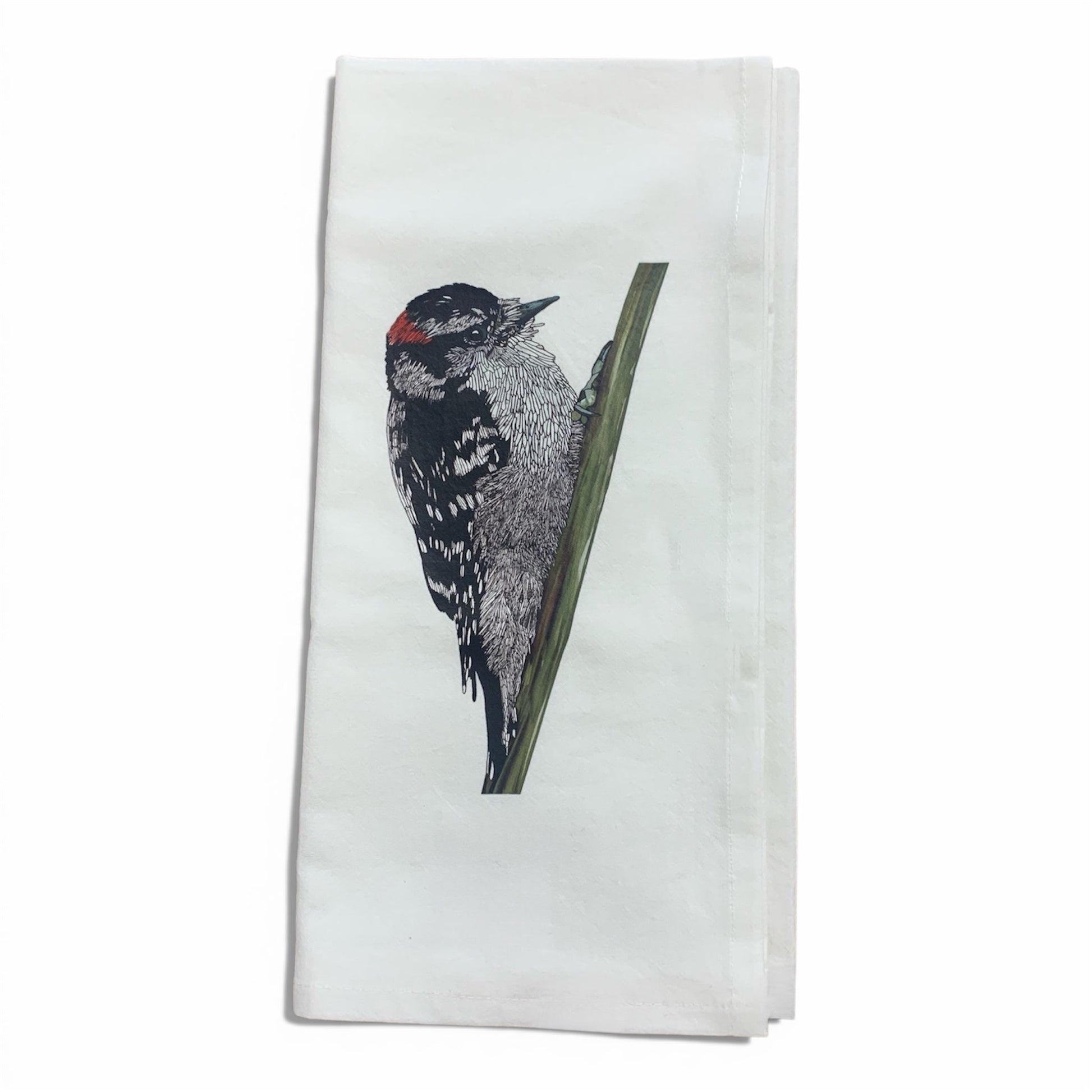 Torchon en toile de jute - 100 % coton biologique - Motif pic duveteux