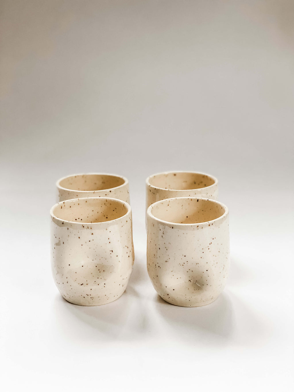 Pinched on the Cheeks Stoneware Tumblers - 8 oz • Gift Box Item