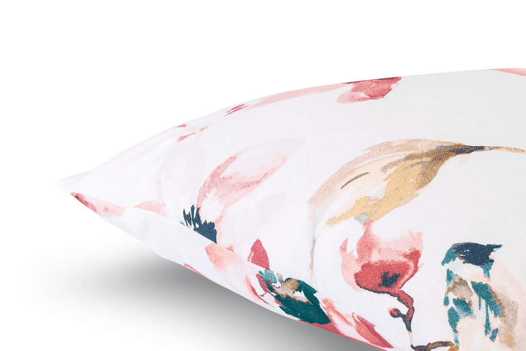 Housse de coussin florale éthérée