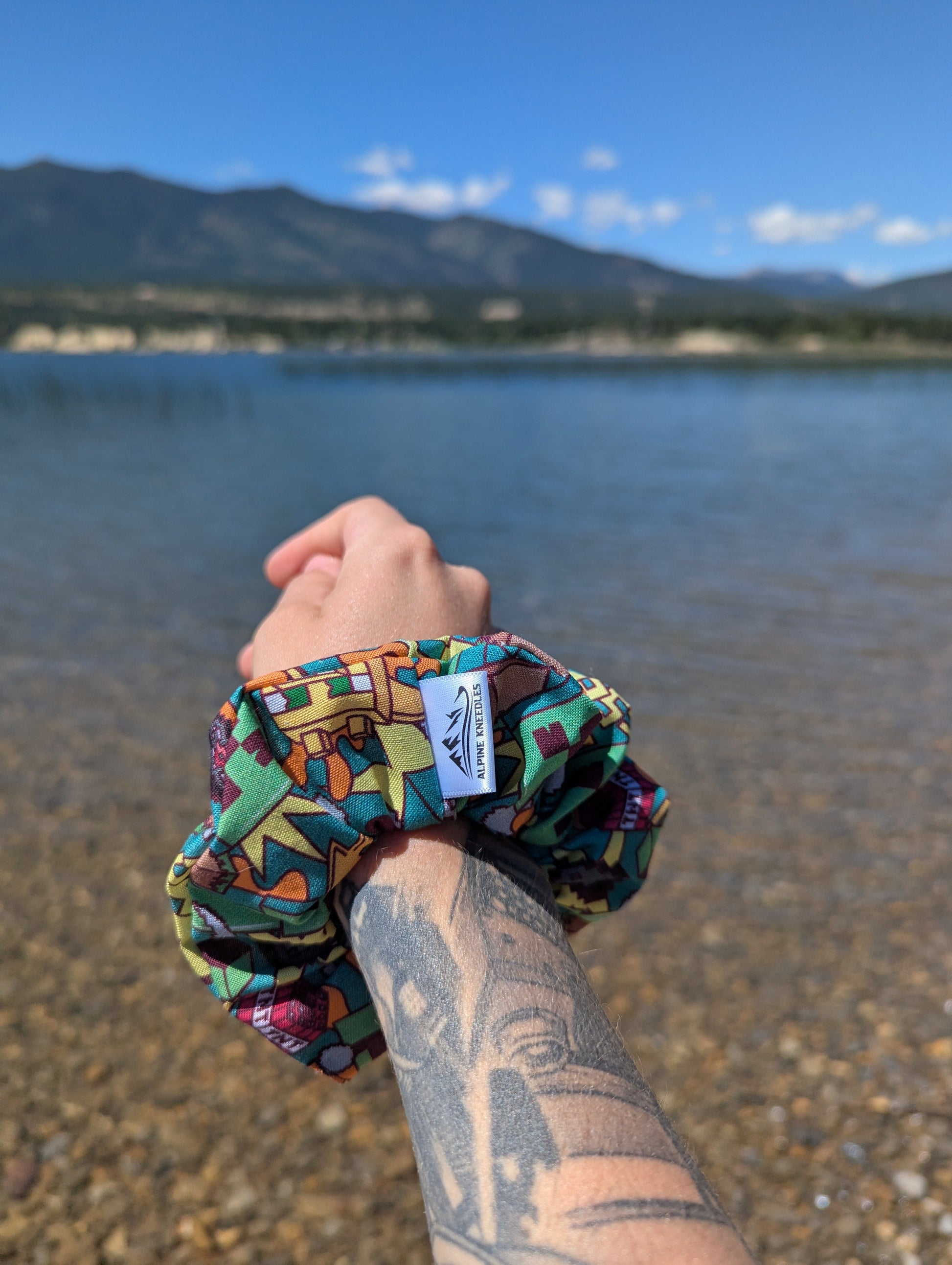 Pixel Grove - Maple Cotton Scrunchie
