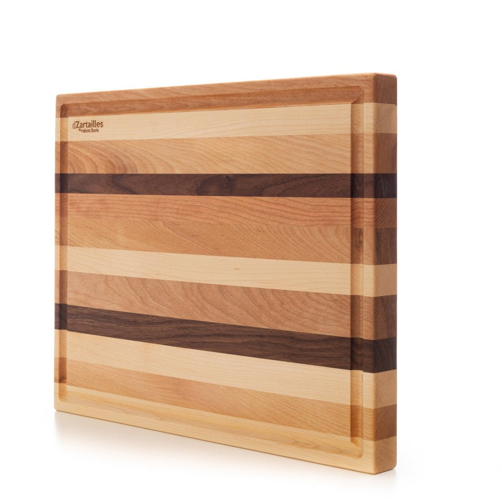 Wood Cutting Board, the 'D-Zartailles' with Juice Groove