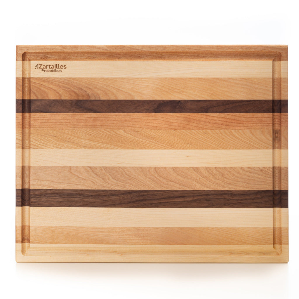 Wood Cutting Board, the 'D-Zartailles' with Juice Groove