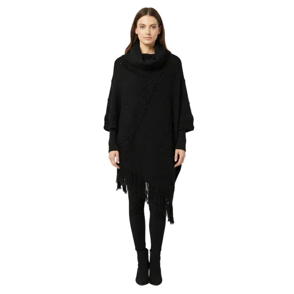 High Collar Poncho