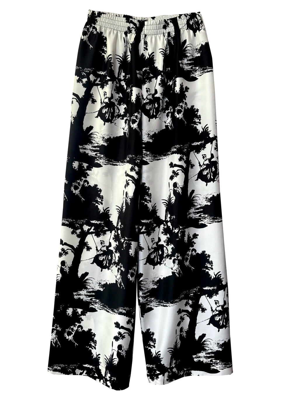 pop toile b&w silk pants