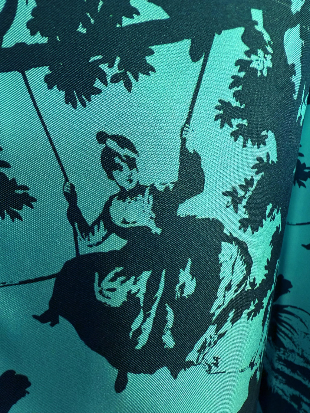 pop toile aqua silk pants