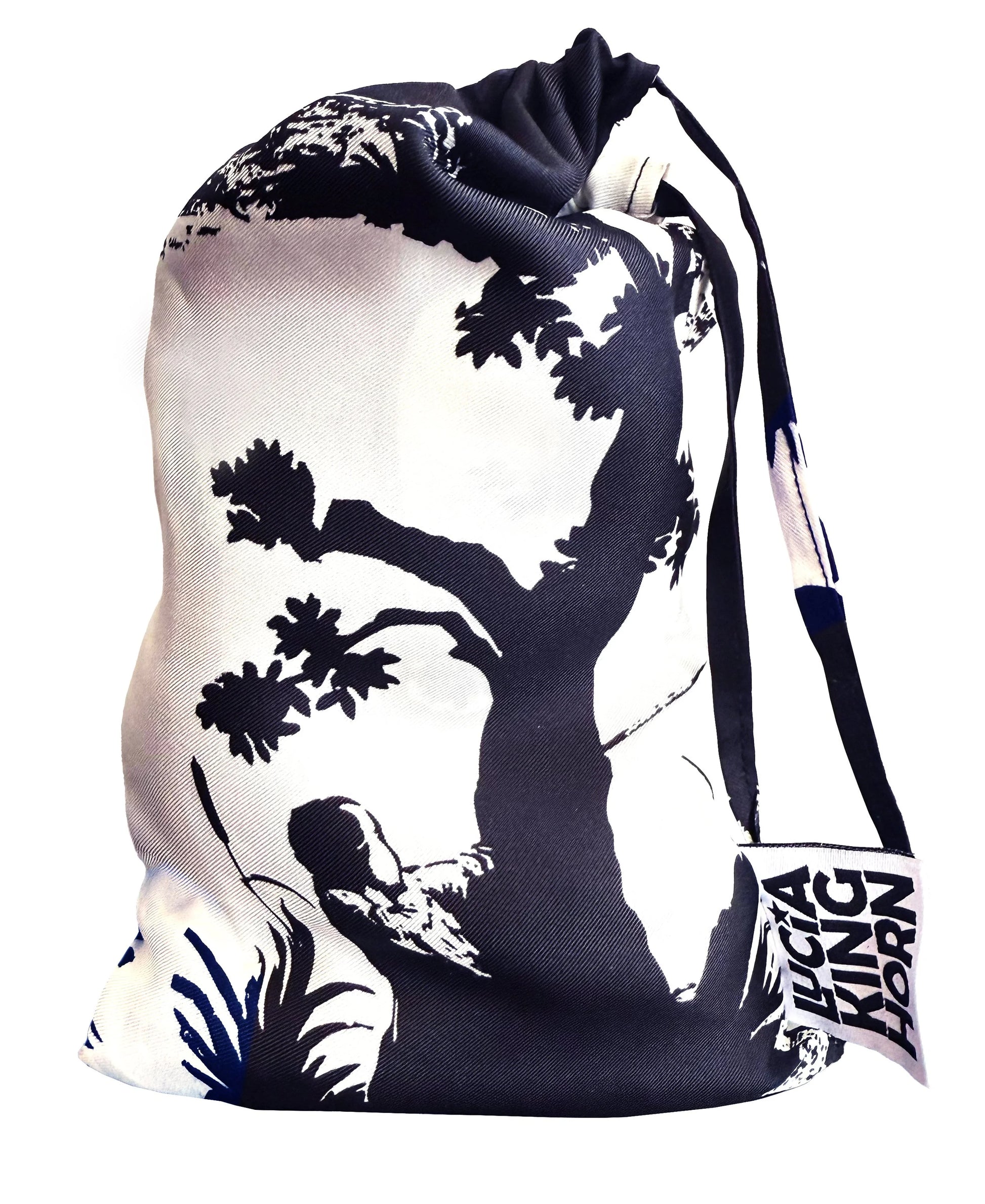 pop toile b&w silk caftan