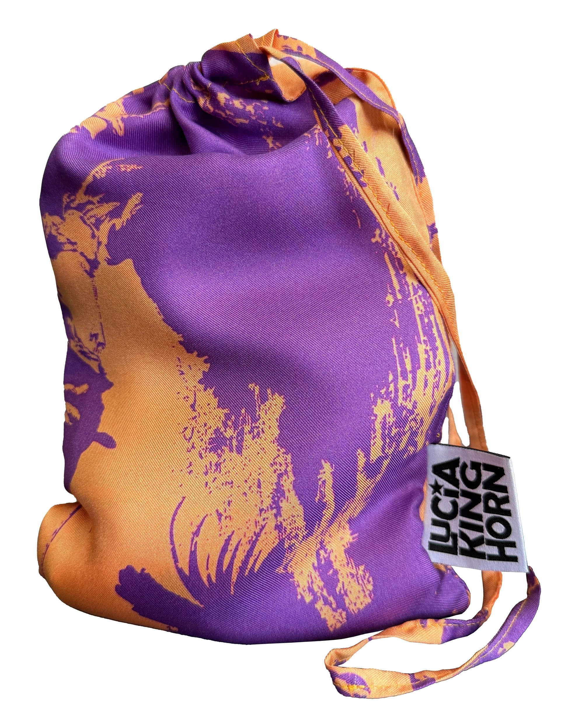 pop toile violet apricot silk pants