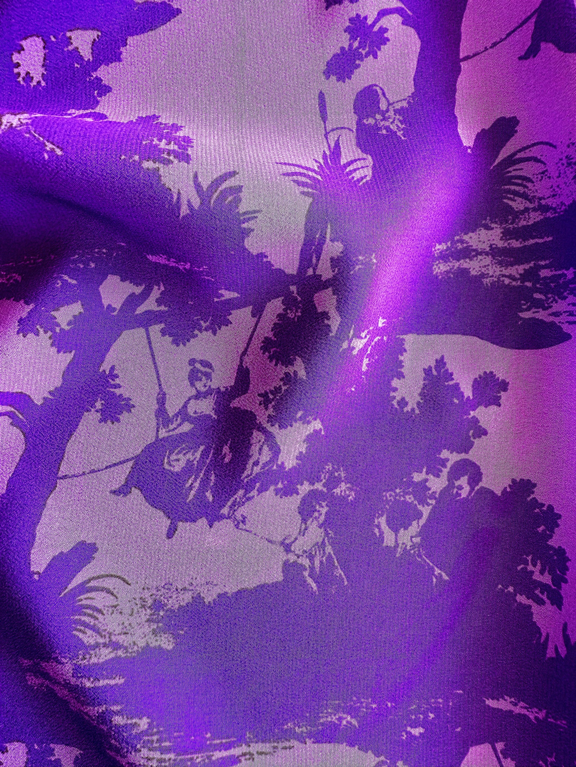 pop toile violet silk scarf