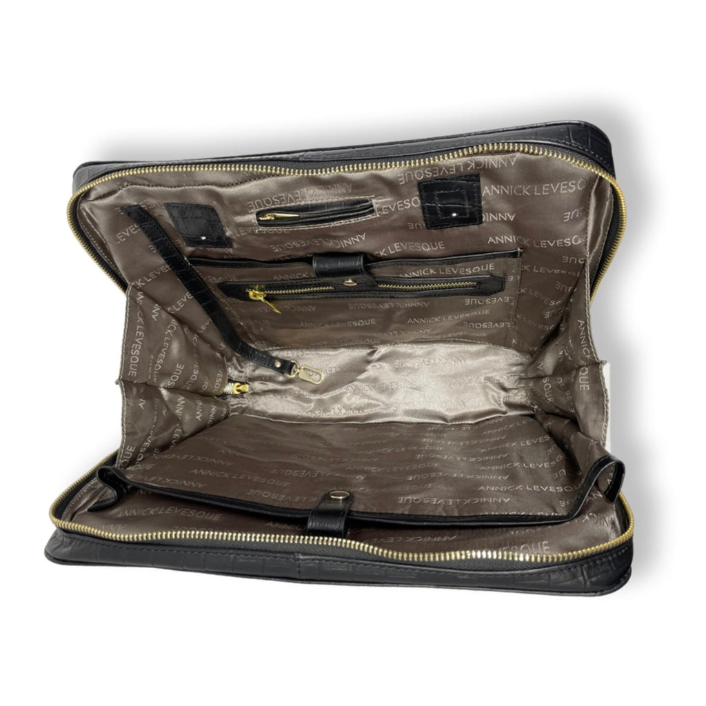 Black Leather Work Bag | Sofia