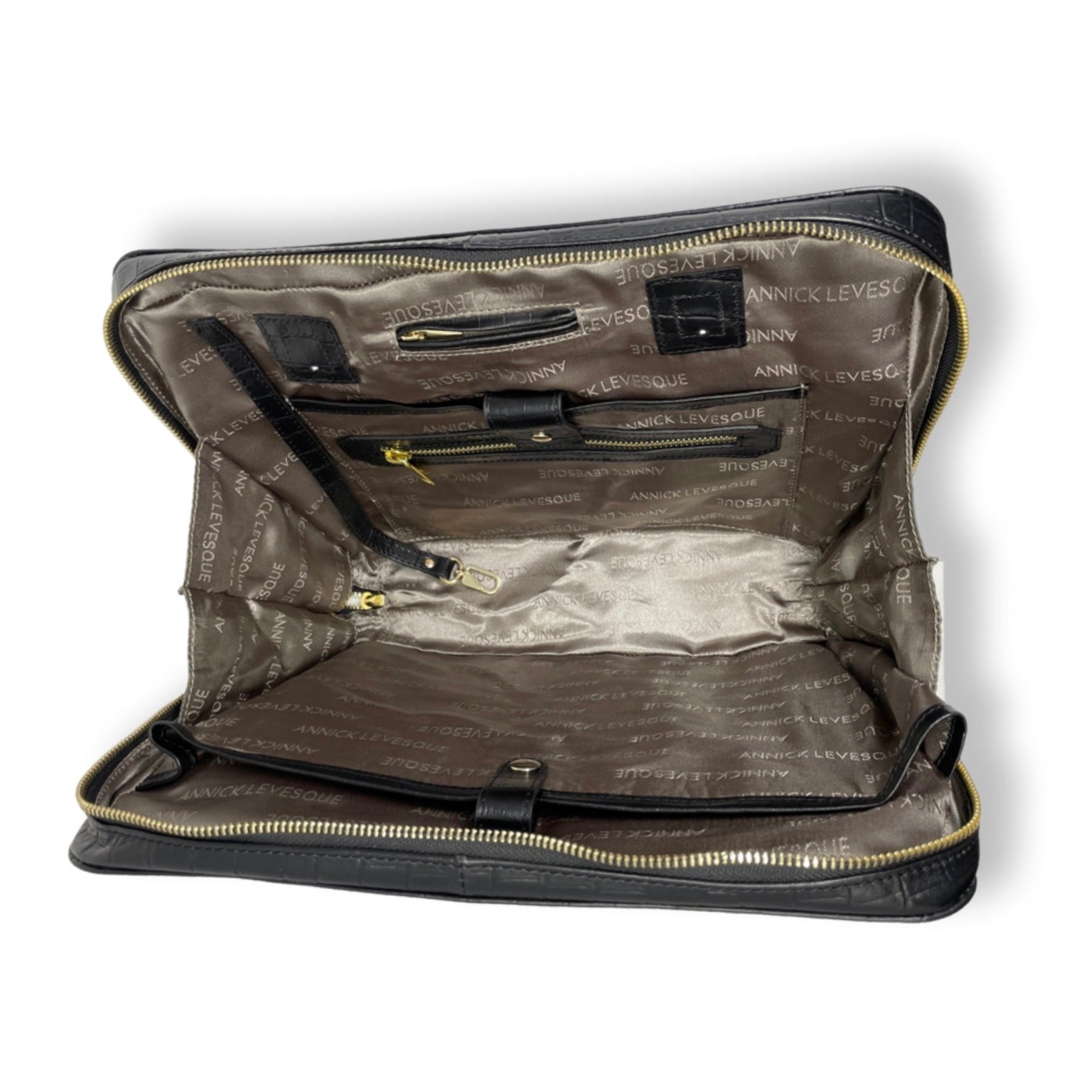 Black Leather Work Bag | Sofia