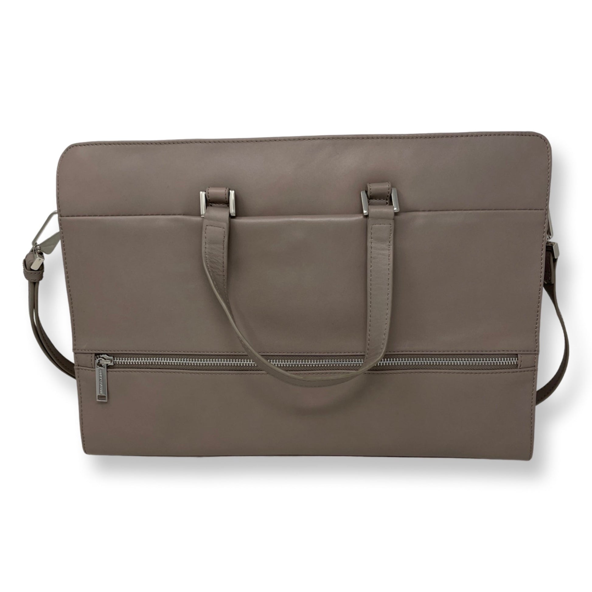 Taupe Leather Laptop Bag | Elizabeth