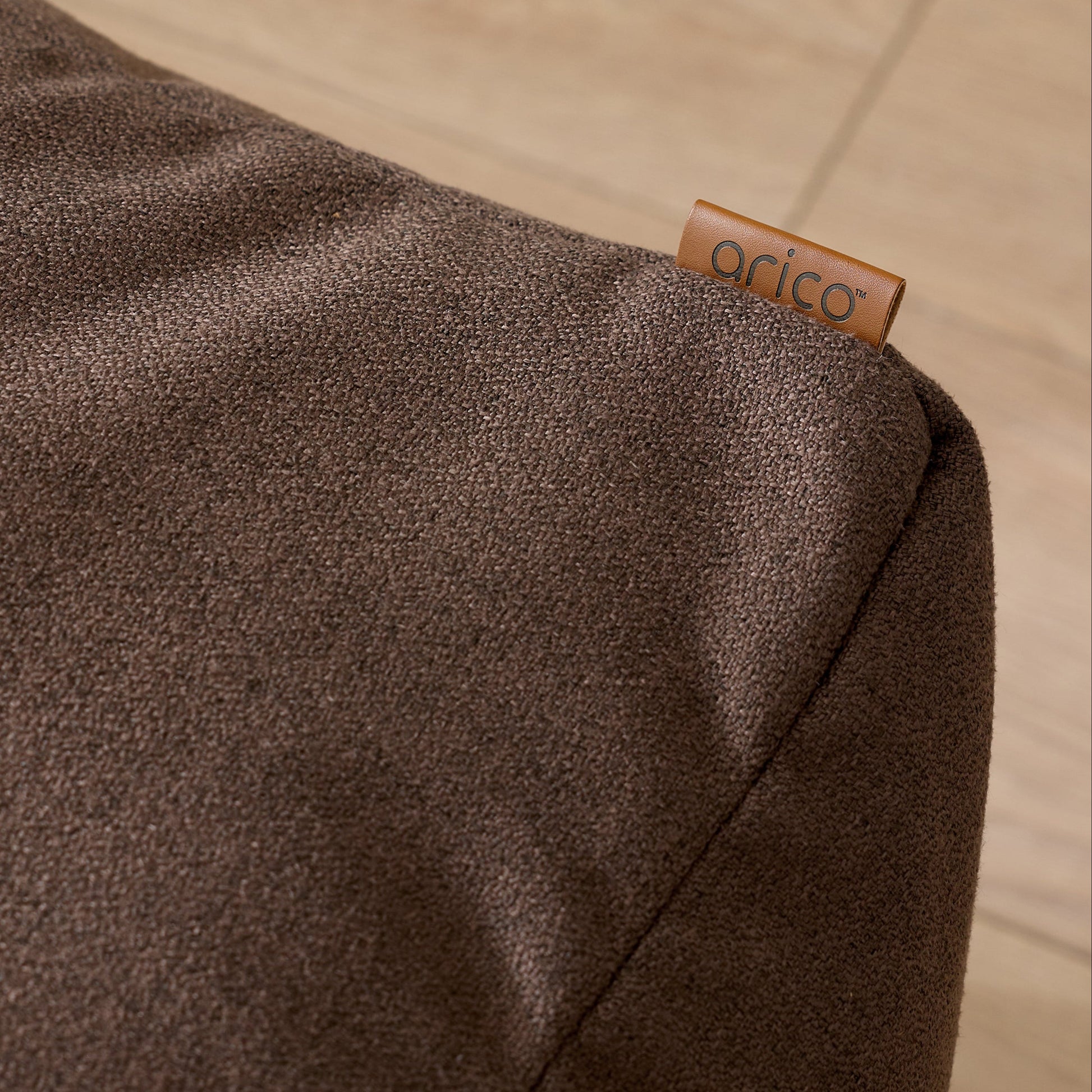 Square Footrest Pouf - Sepia