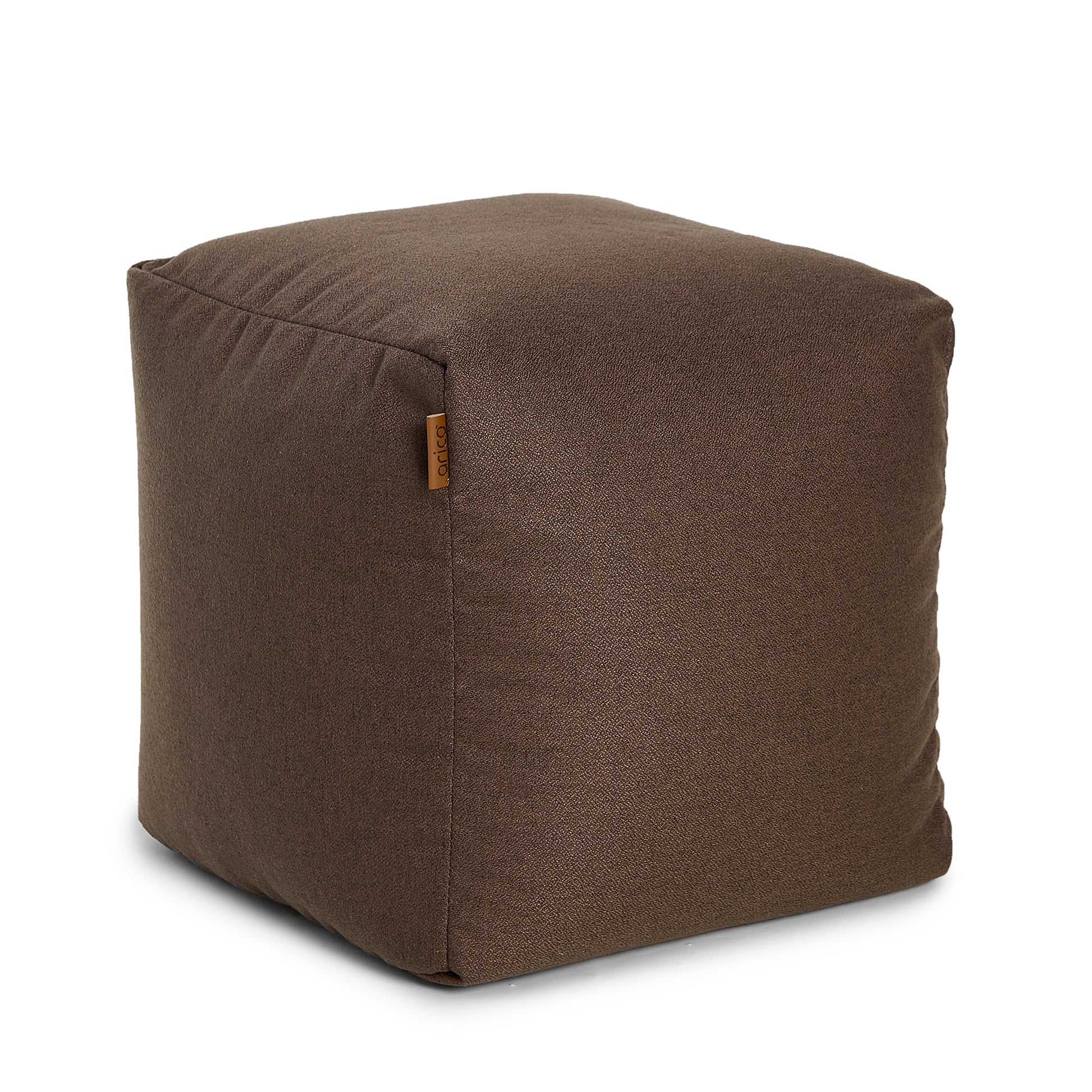 Square Footrest Pouf - Sepia