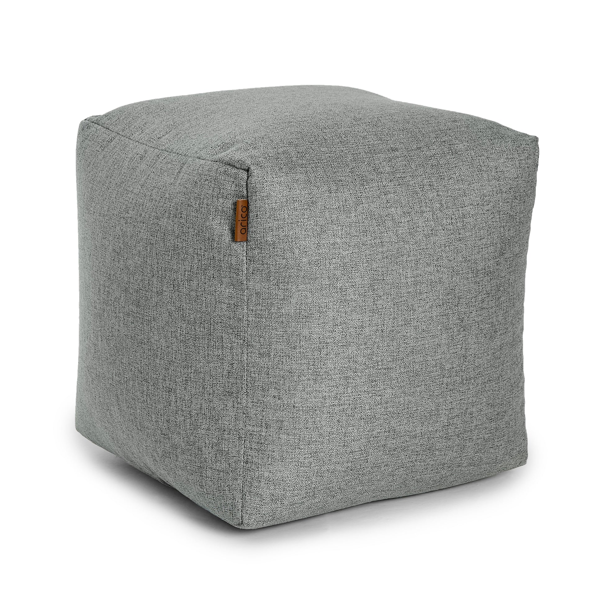 Square Footrest Pouf - Sepia